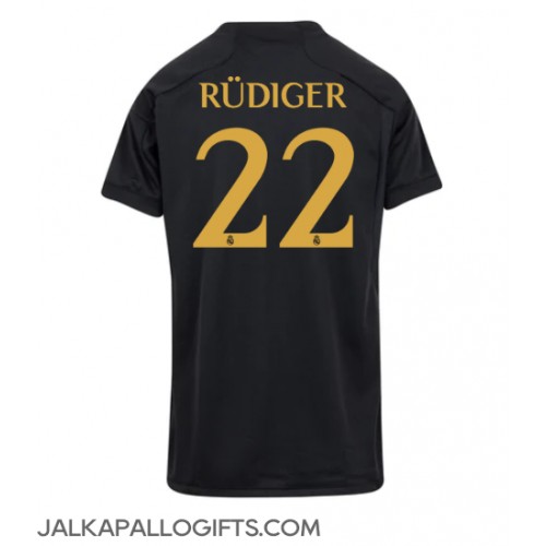 Real Madrid Antonio Rudiger #22 Kolmaspaita Naiset 2023-24 Lyhythihainen